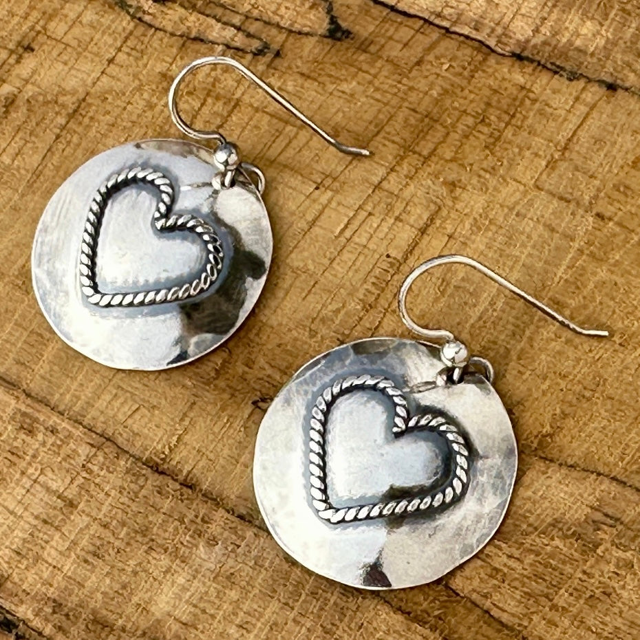 Twisted Heart Earrings