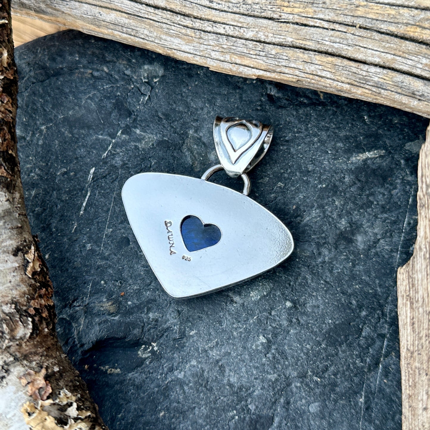 one of a kind sterling silver pendant