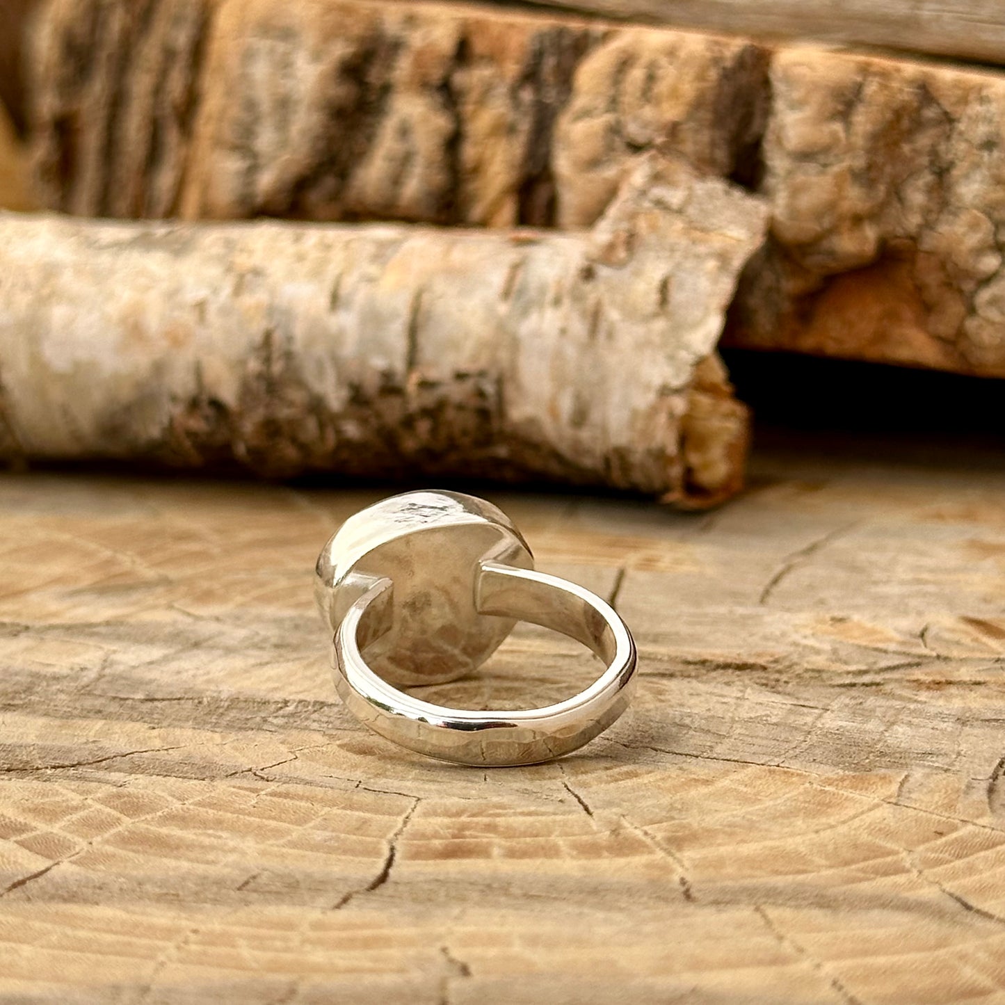 Golden Fire Agate Ring