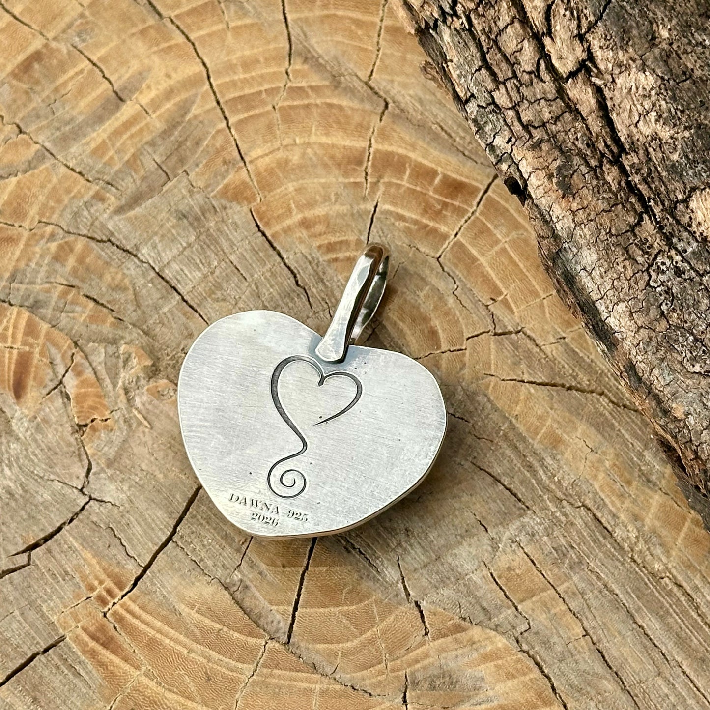 One-of-a-Kind Eudialyte Heart Pendant
