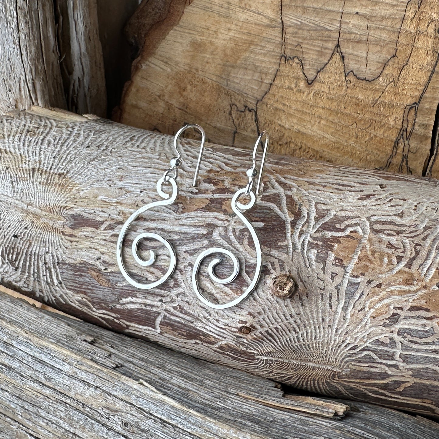 one of a kind sterling silver earrings