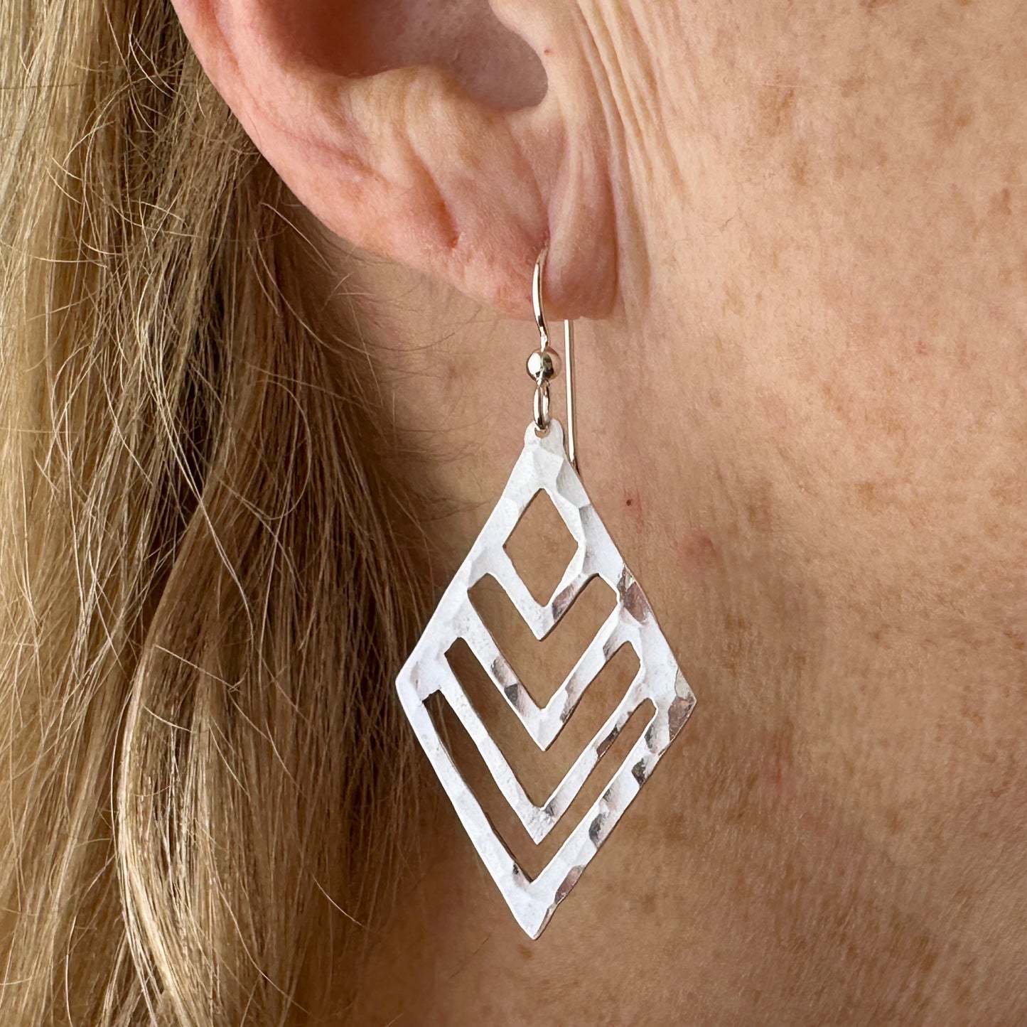 one of a kind sterling silver earrings