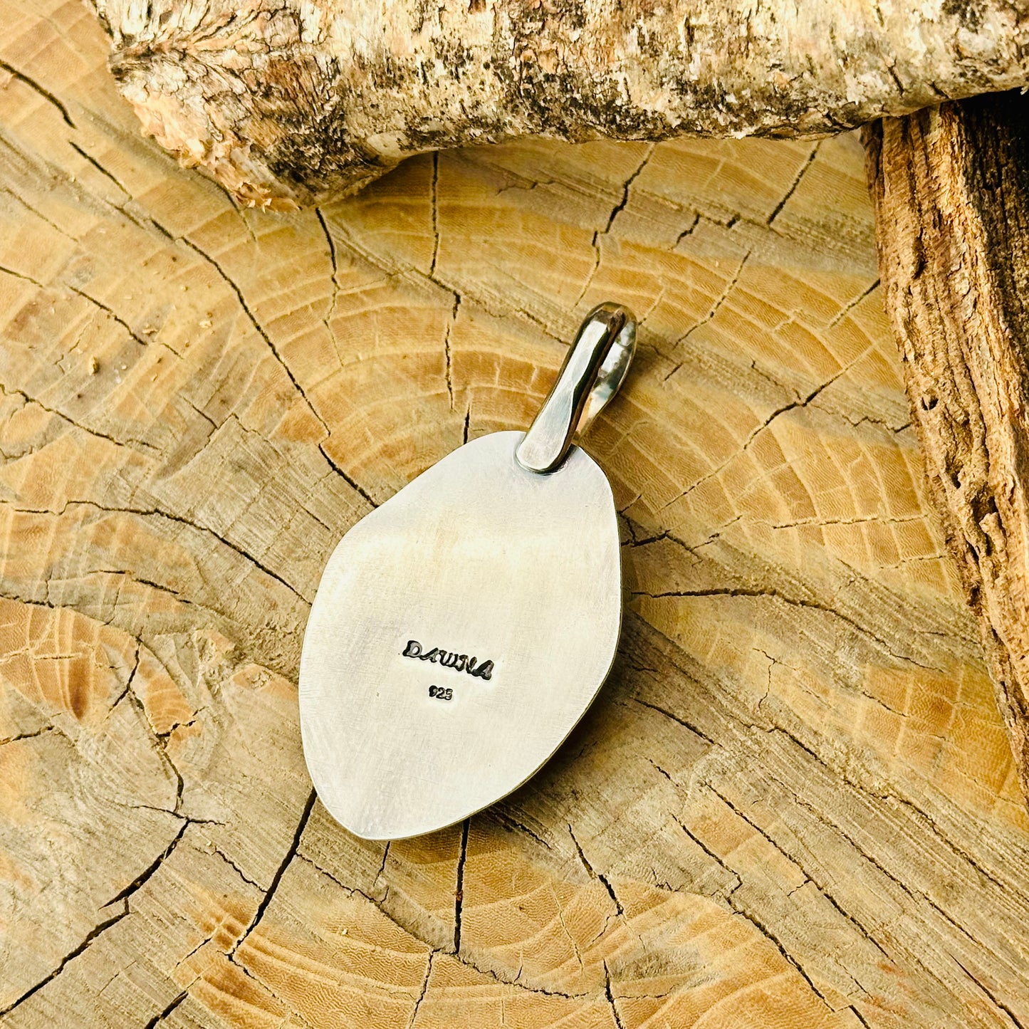 Spiny Oyster and Chrysocolla Pendant