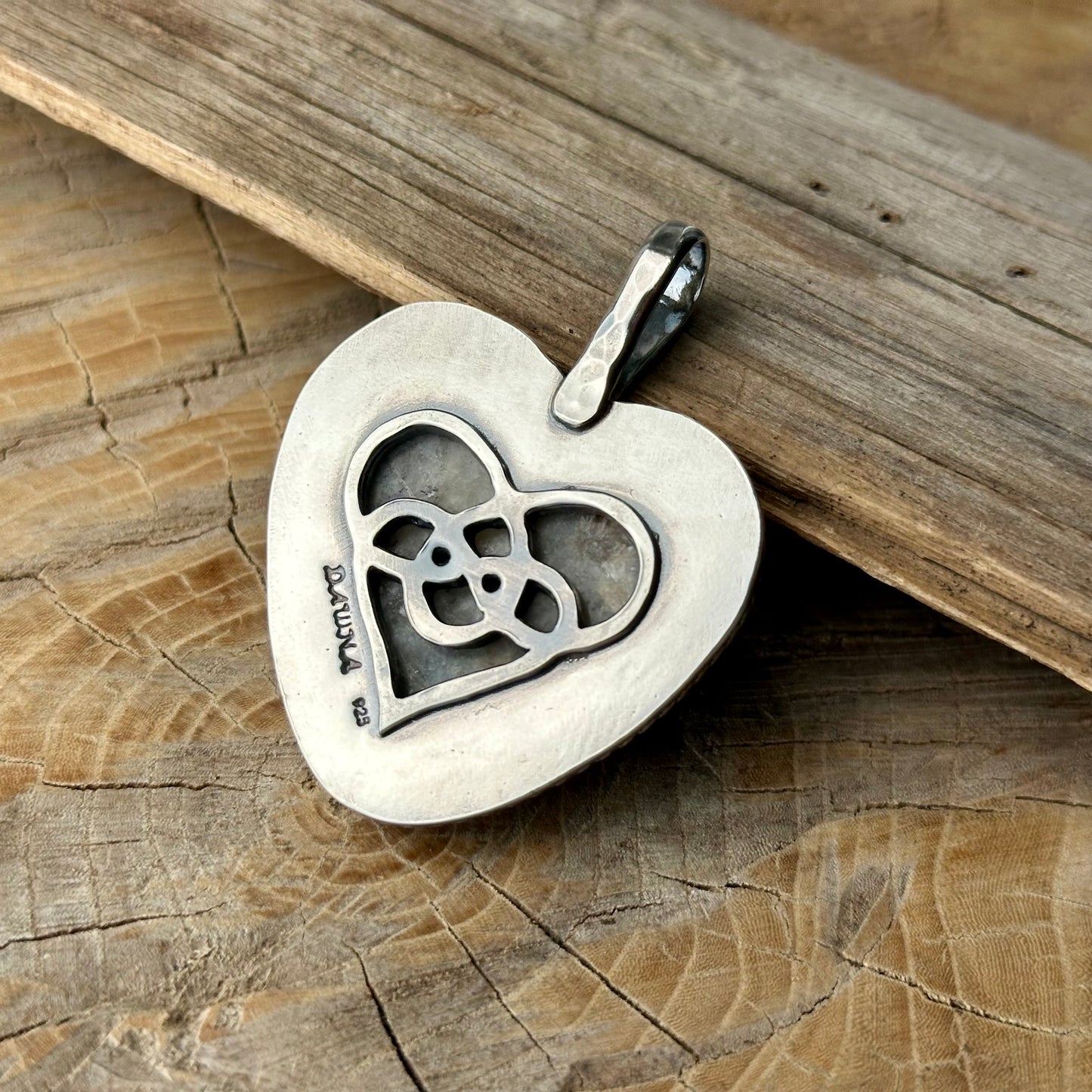 Eudialyte Celtic Heart Pendant