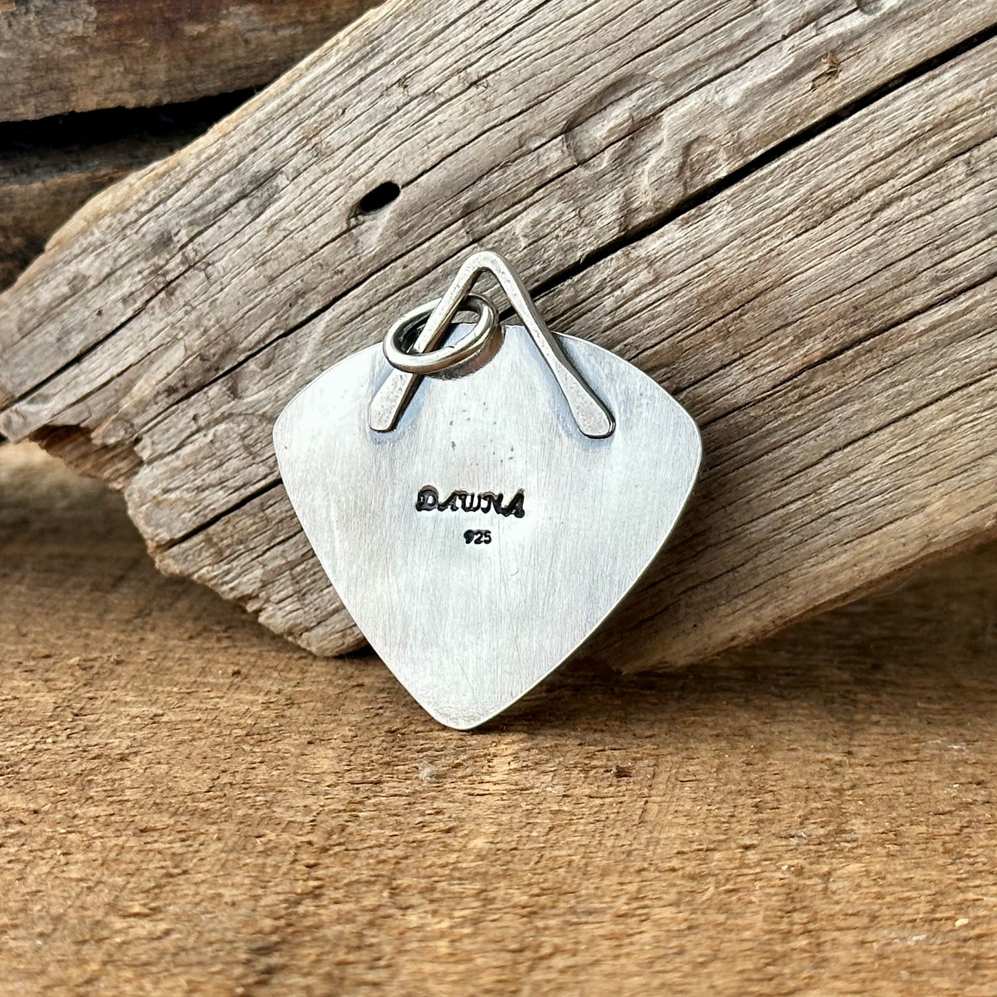 Natural Trillion Copper Stone Pendant