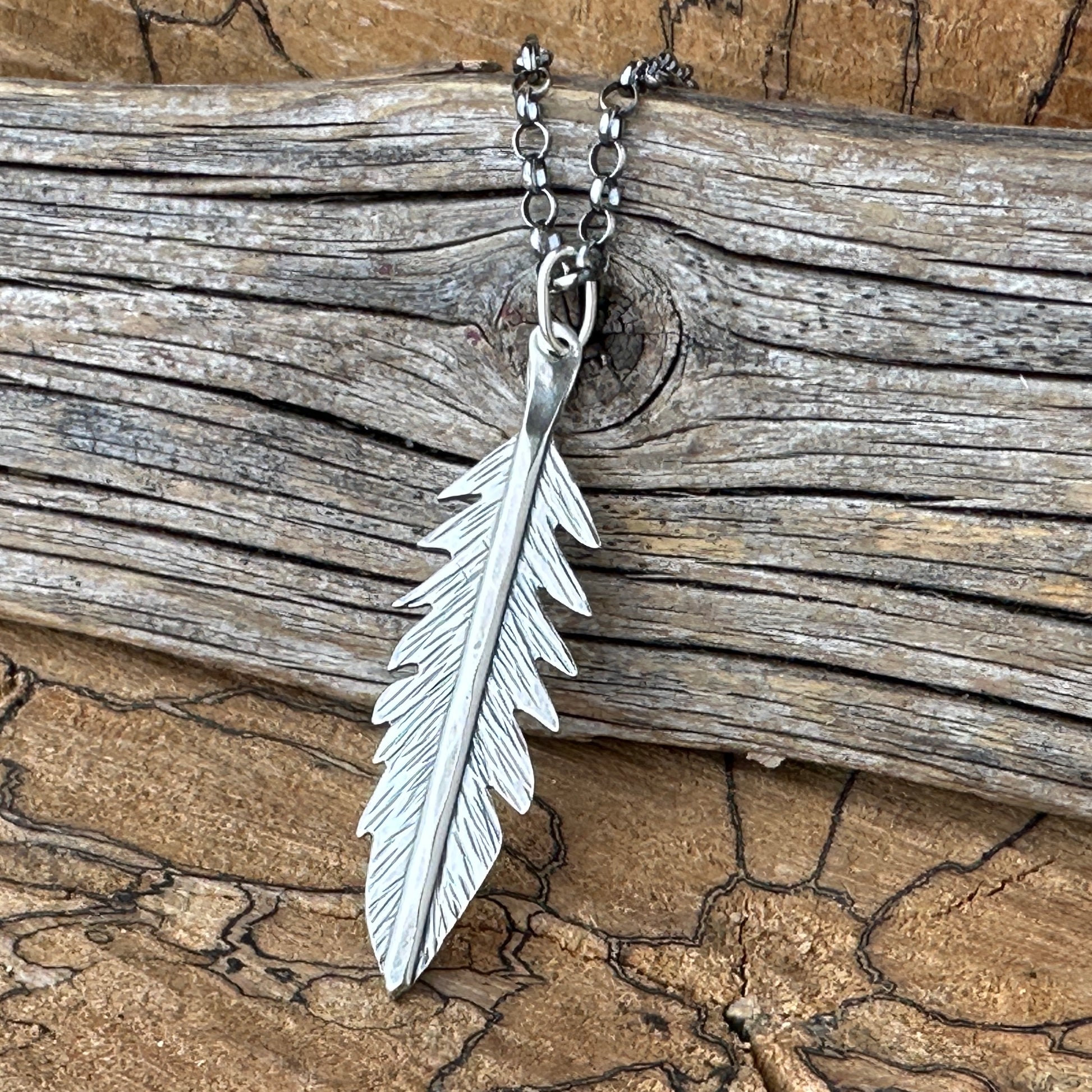 Handmade one of a kind sterling silver necklace