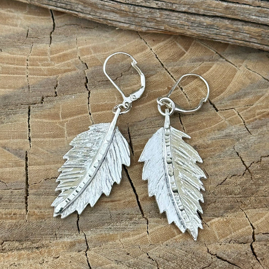 leaf earrings
