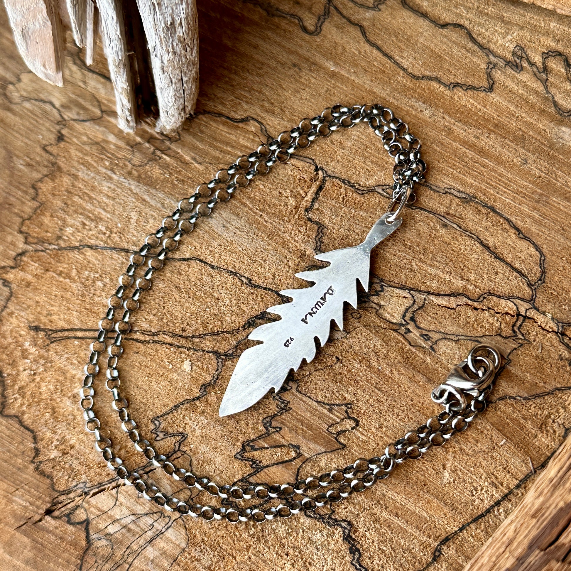 Handmade one of a kind sterling silver necklace