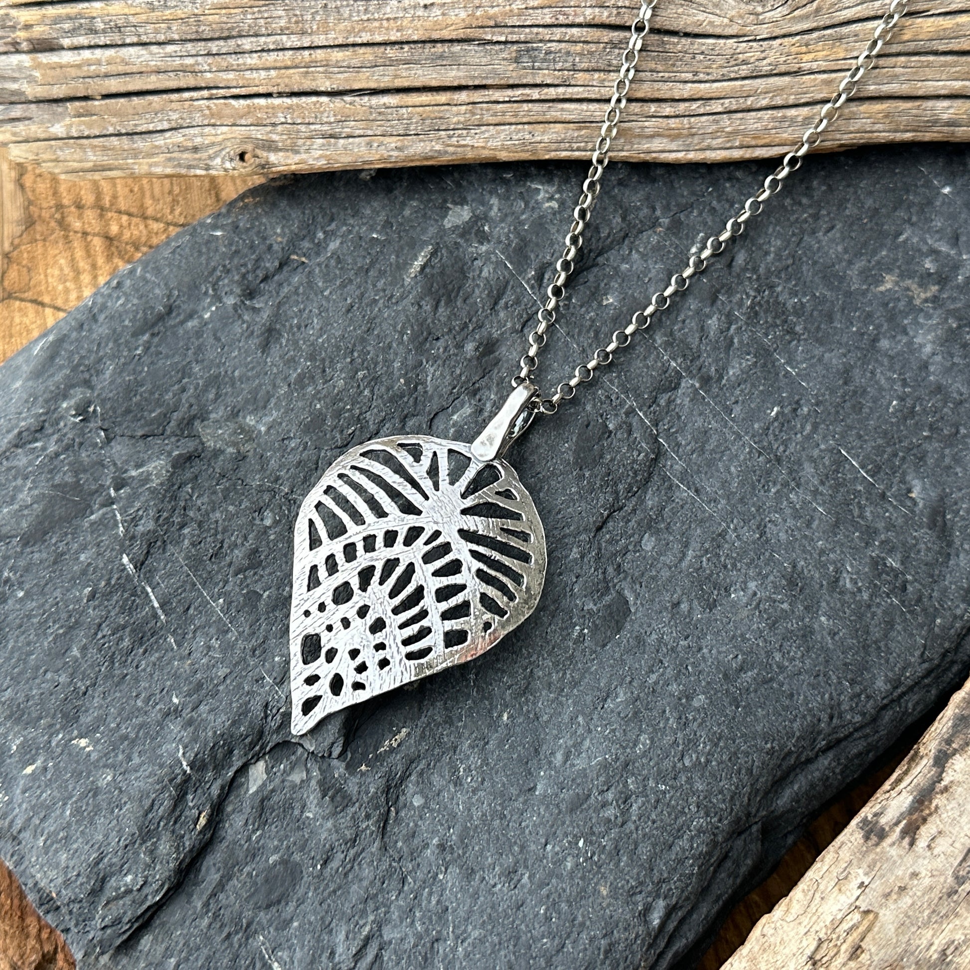 Handmade one of a kind sterling silver necklace