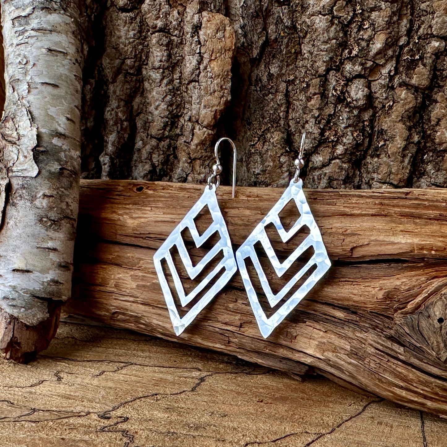 one of a kind sterling silver earrings