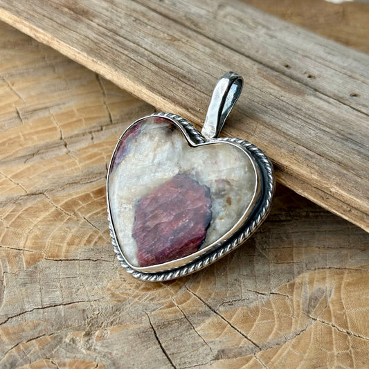 Eudialyte Celtic Heart Pendant