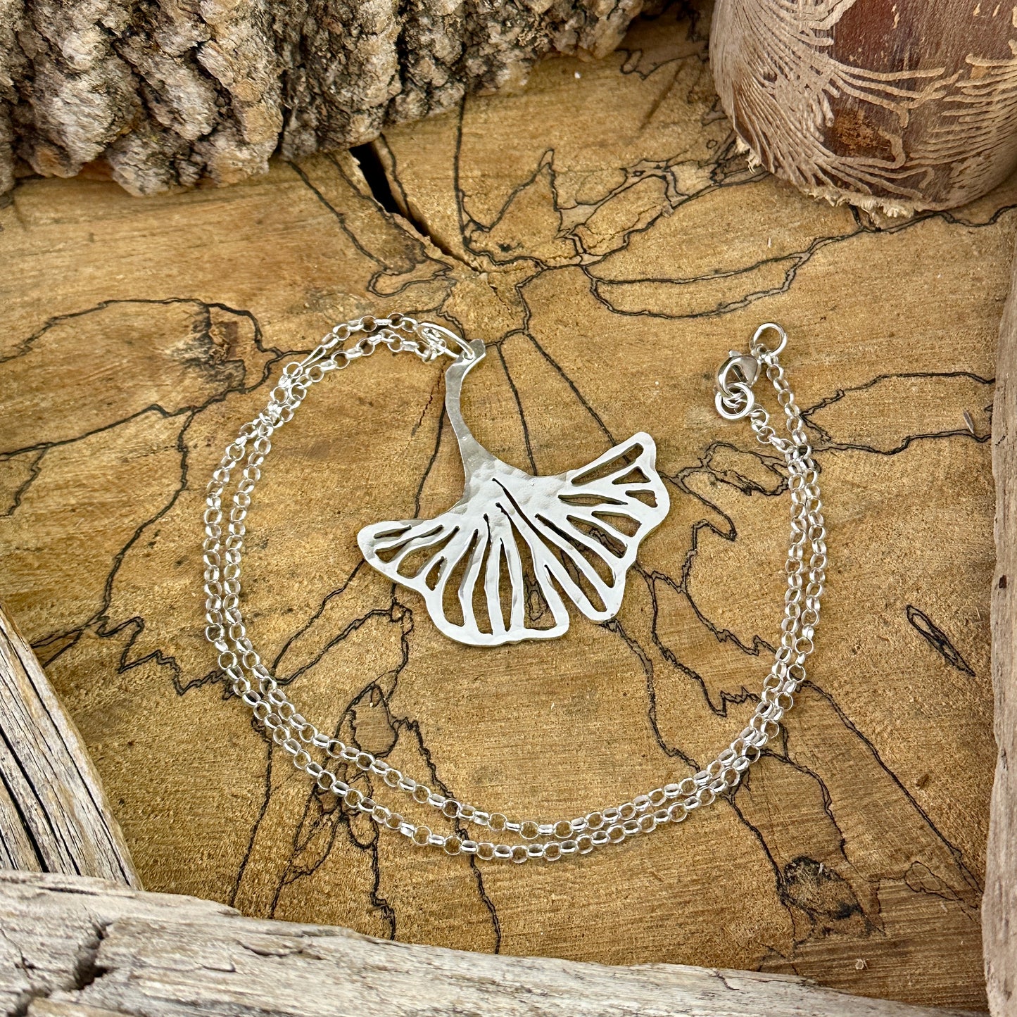 Ginkgo Leaf Necklace