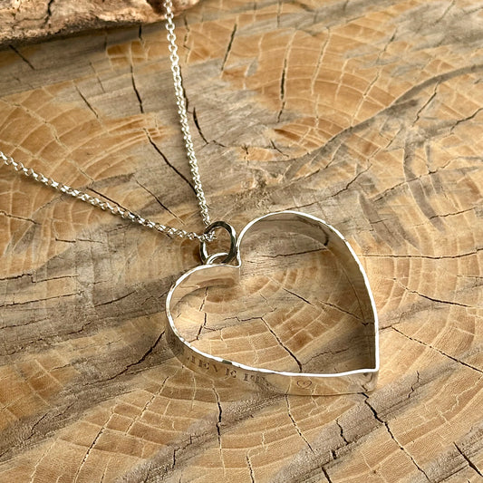 You Can Do It Heart Necklace LG