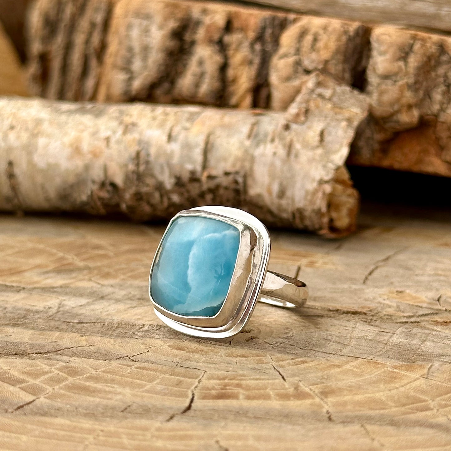Ocean Sky Larimar Ring
