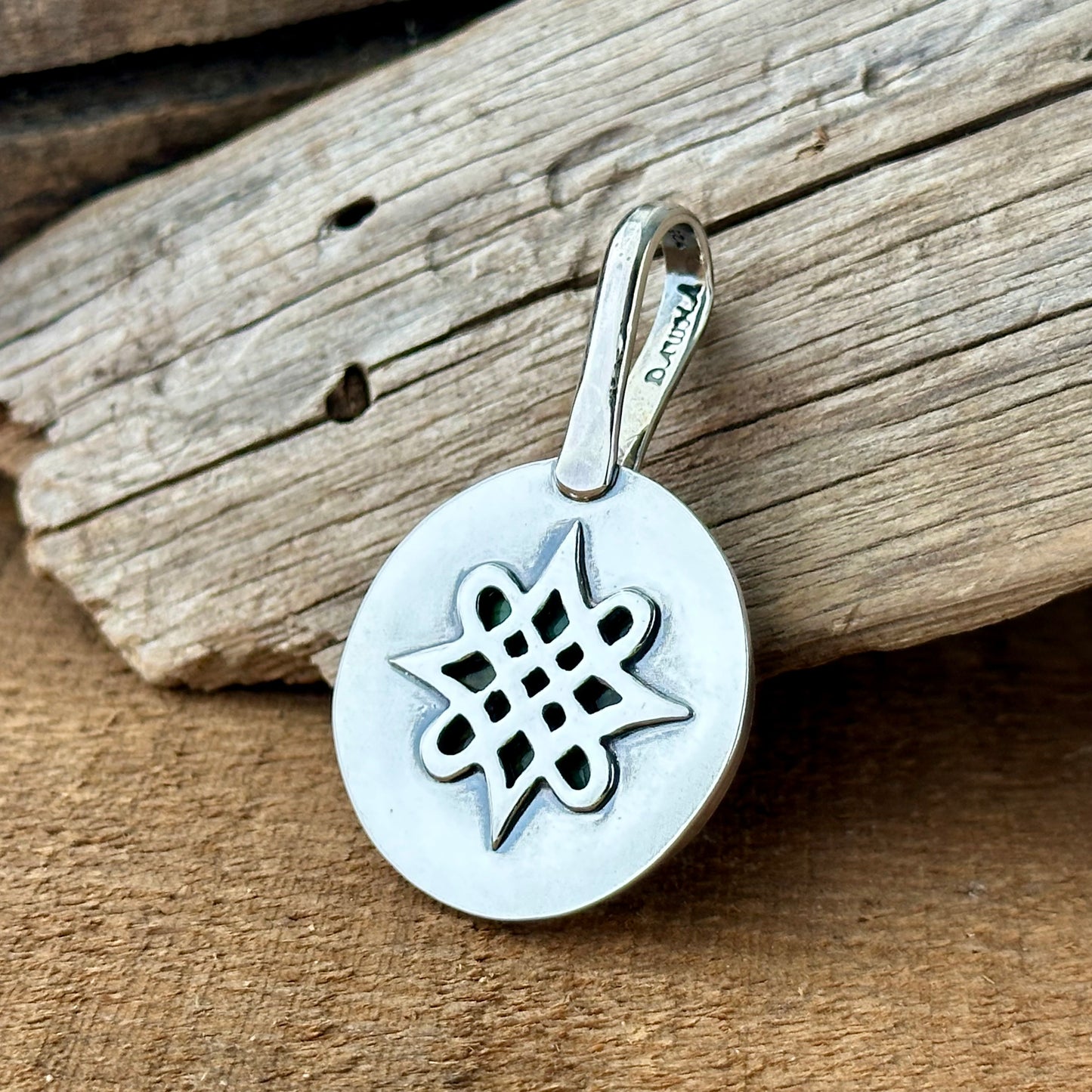 Reversible Celtic Labradorite Pendant