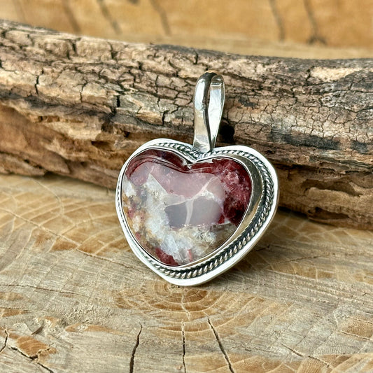 One-of-a-Kind Eudialyte Heart Pendant