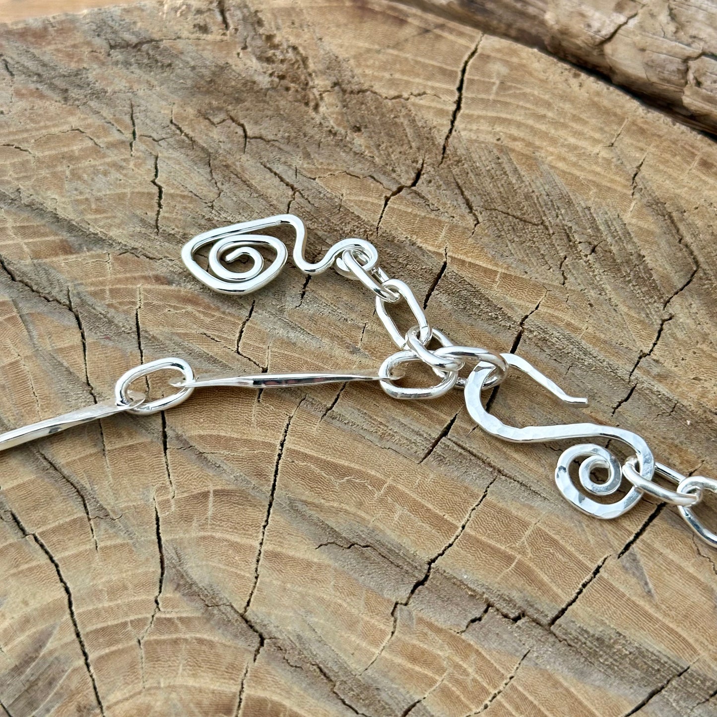 Hammered Sticks Necklace