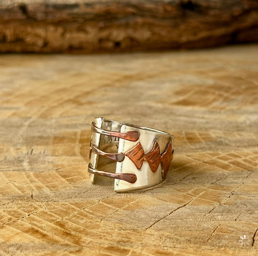 Mixed Metal Tree Ring