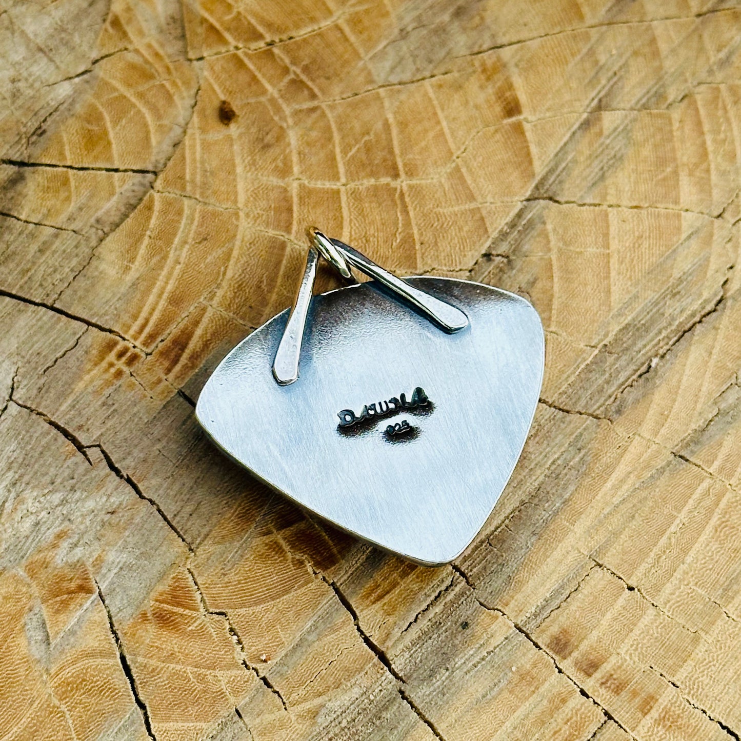 Natural Trillion Copper Stone Pendant