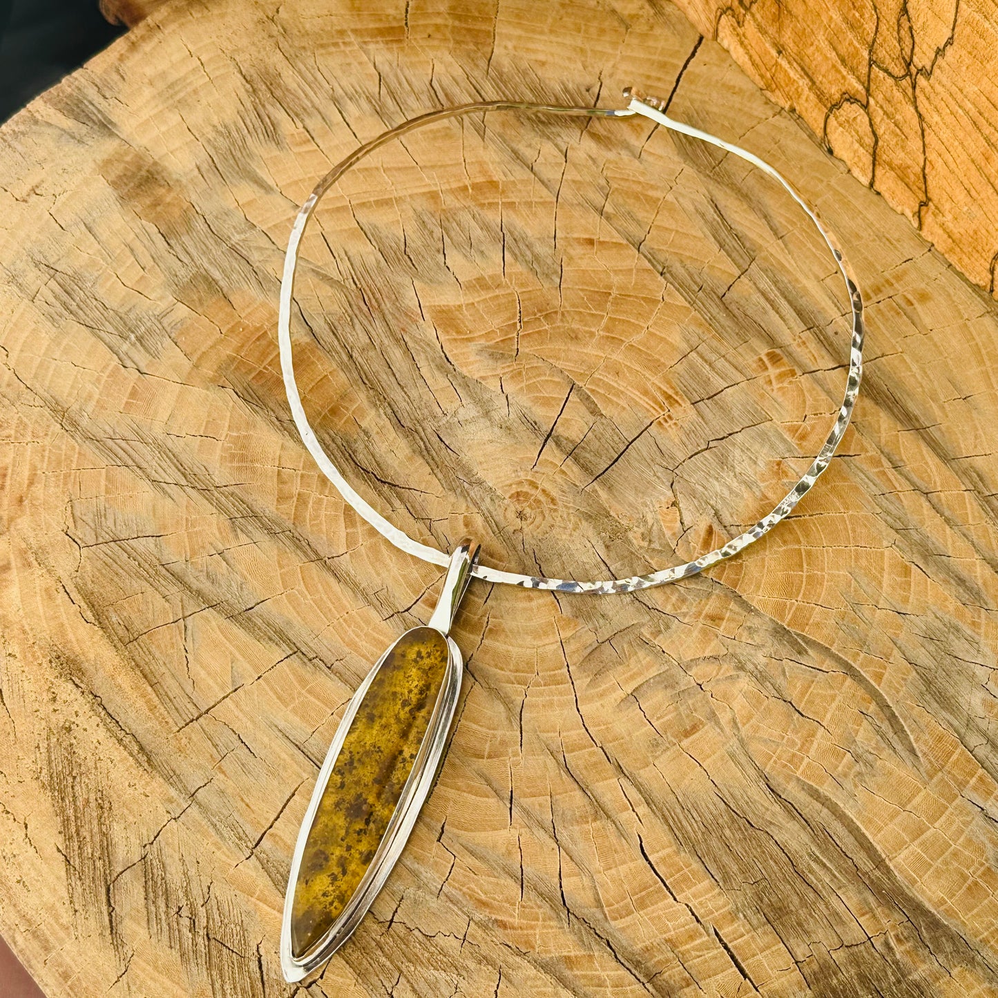 Hammered Collar Necklace