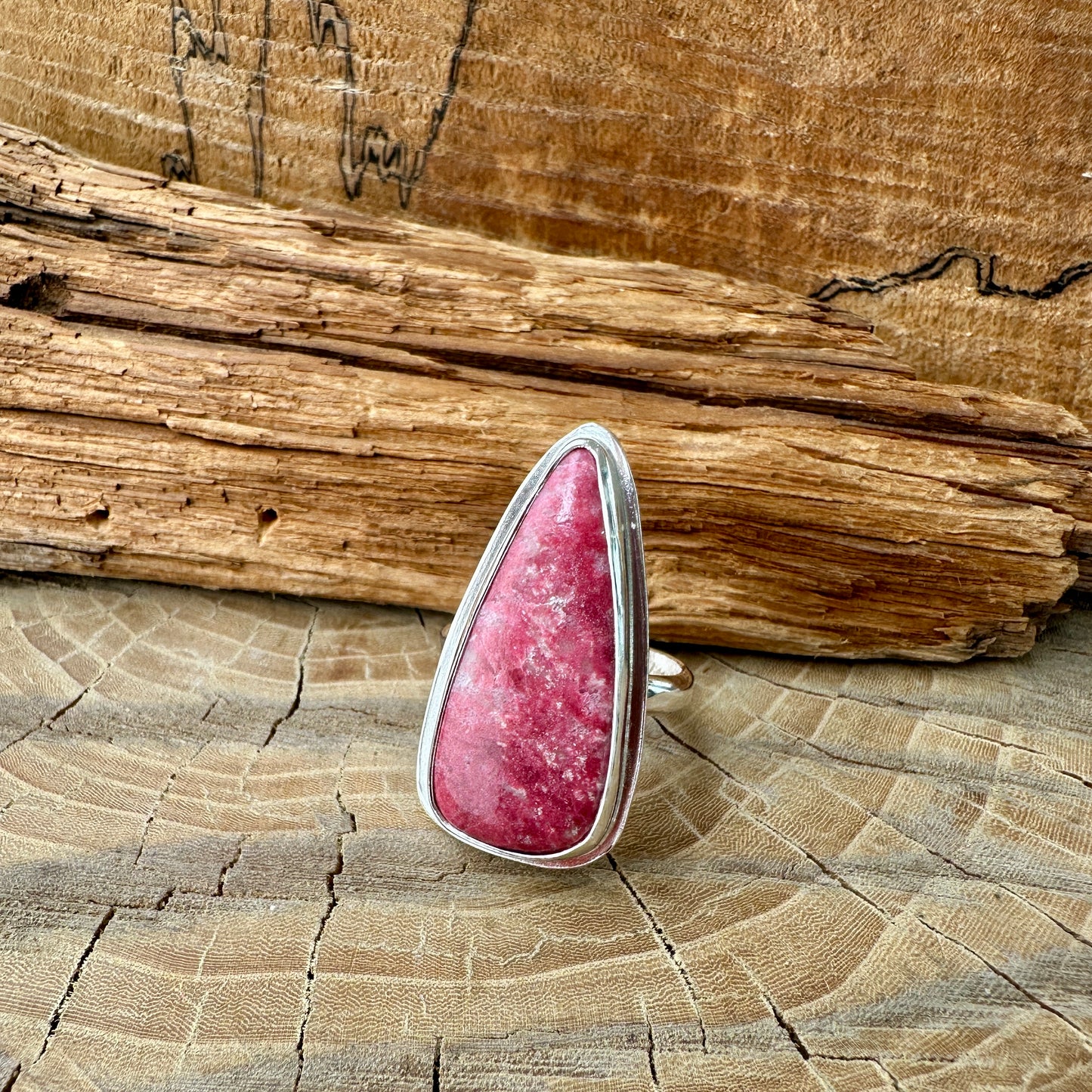 Teardrop Thulite Ring