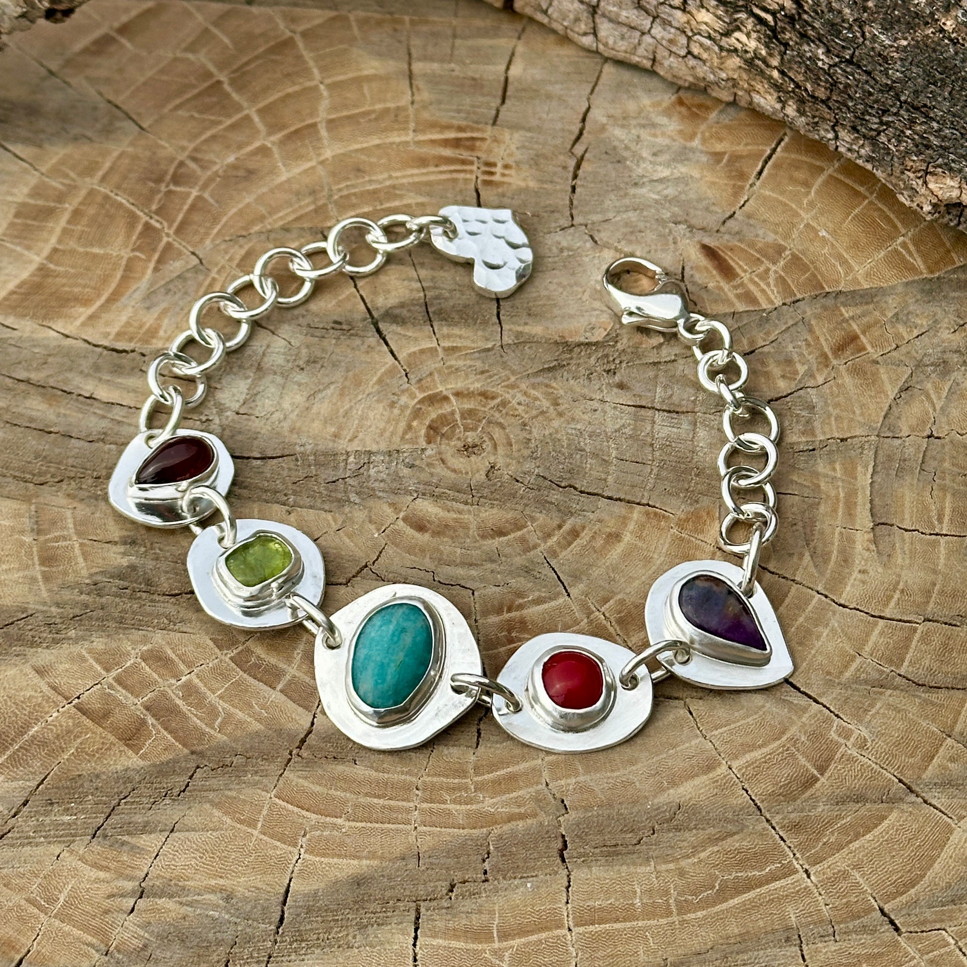 Multi Colour Gemstone Bracelet