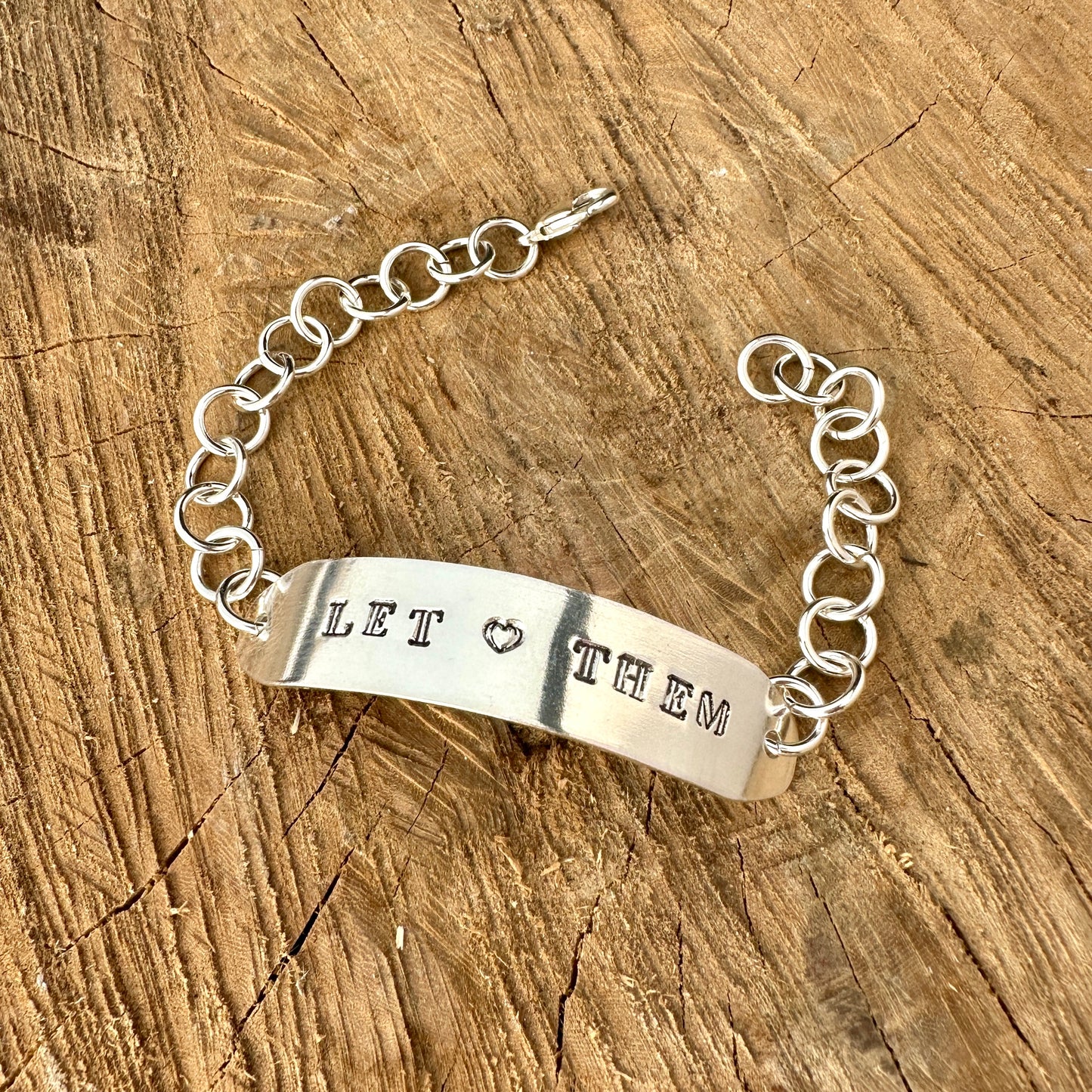 Sterling Silver Let Them Bracelet