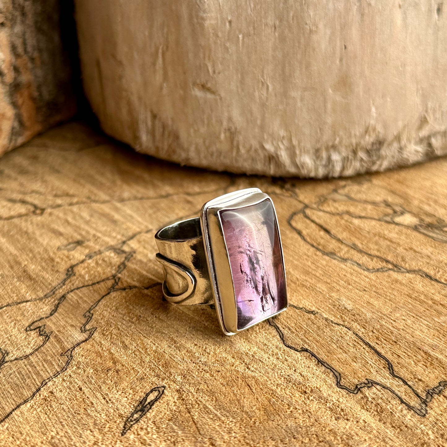 Infinity Ametrine Ring