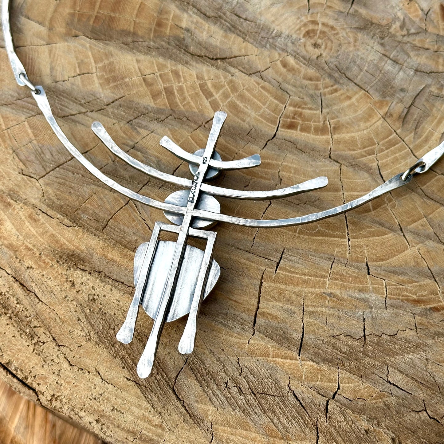 Three-Stone Rosarita, Chrysocolla  and Carnelian Necklace