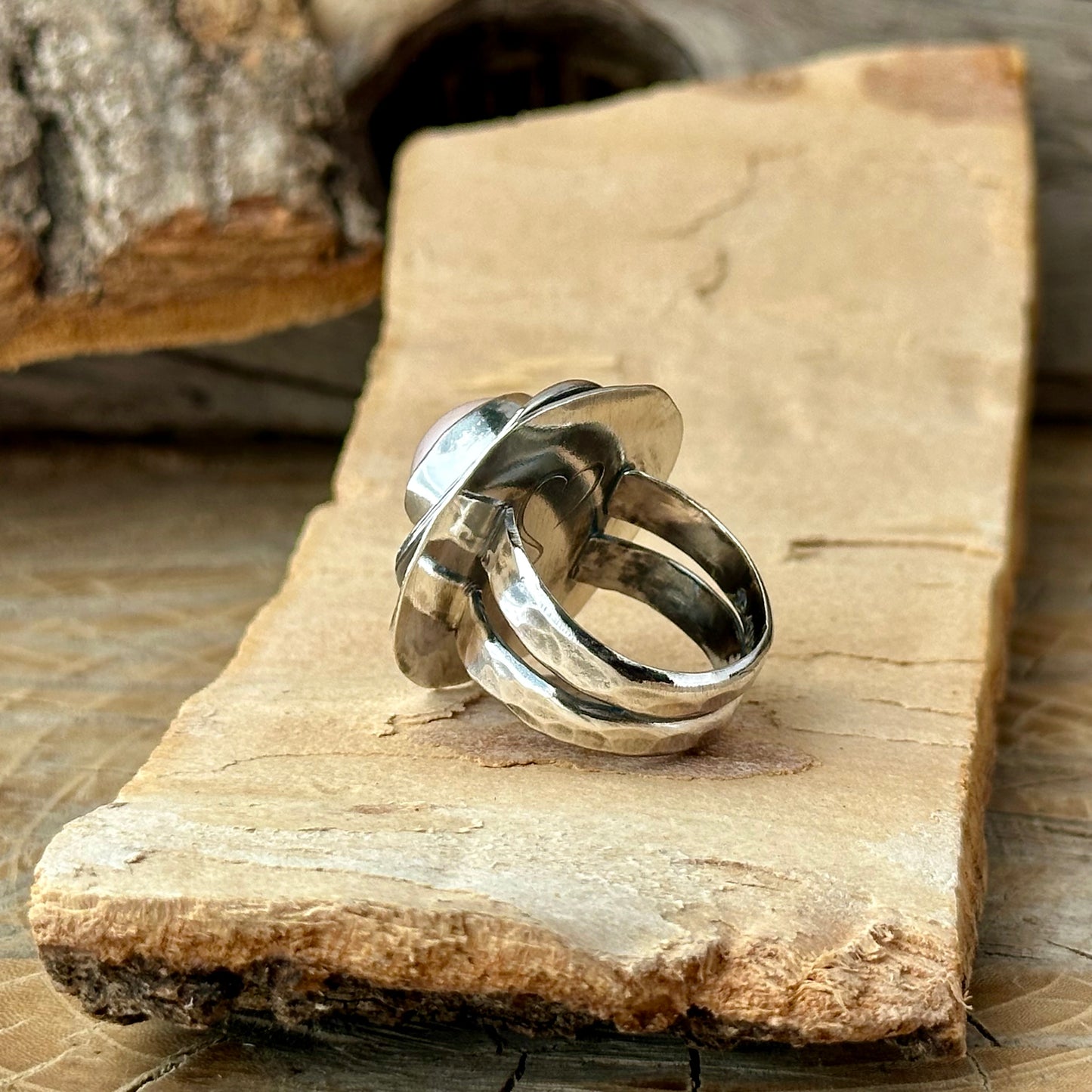 Pink Pearl Nest Ring