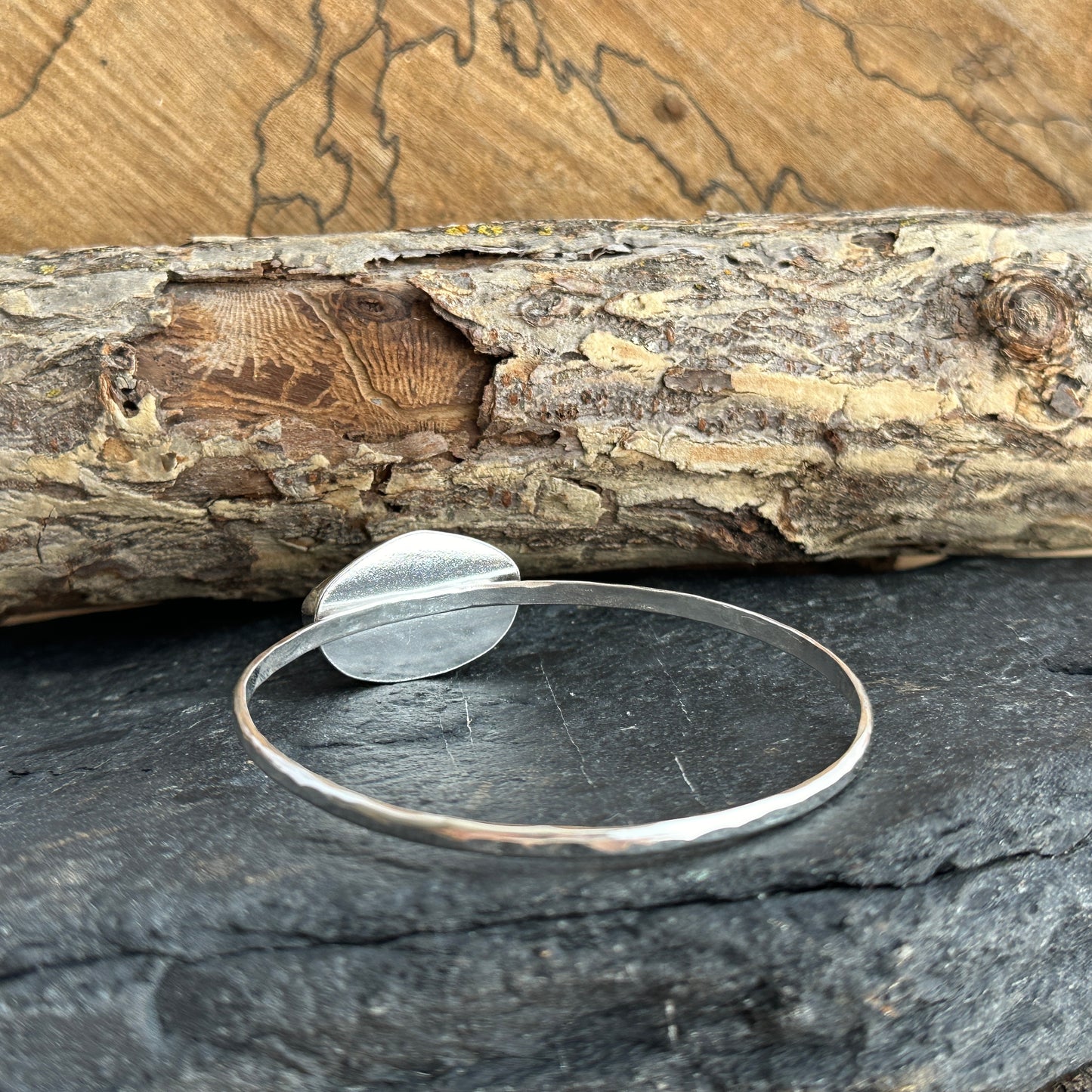 Sea Glass Bangle Bracelet 2