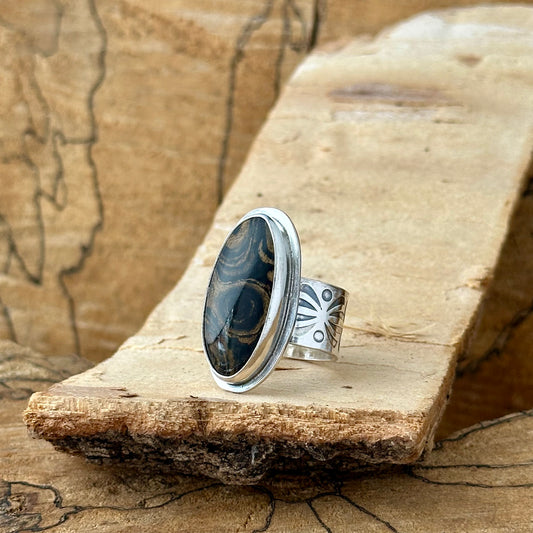 Stromatolite Fossil Ring