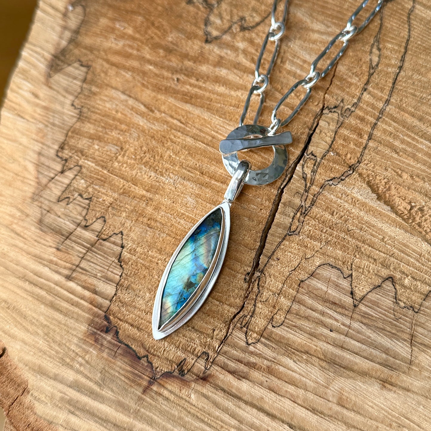 Labradorite Toggle Necklace