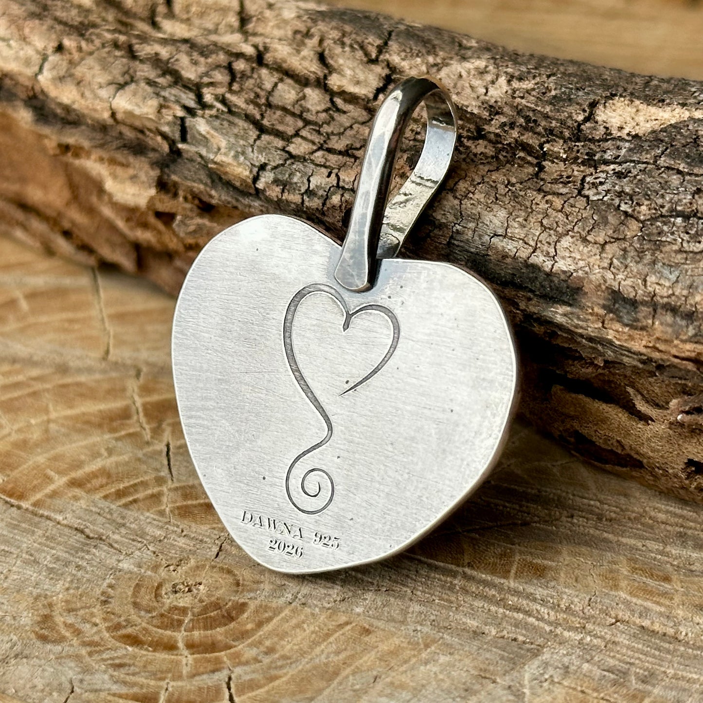 One-of-a-Kind Eudialyte Heart Pendant