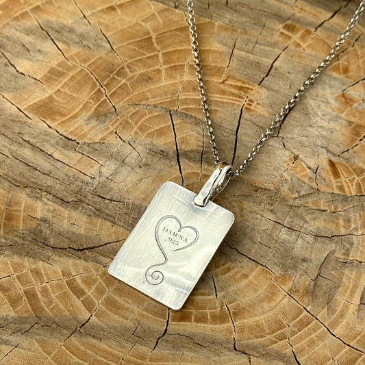 Mixed Metal Tree Necklace