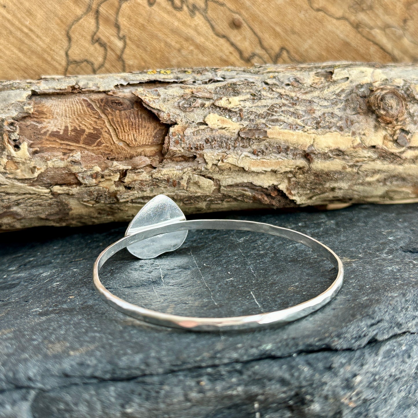 Sea Glass Bangle Bracelet 5