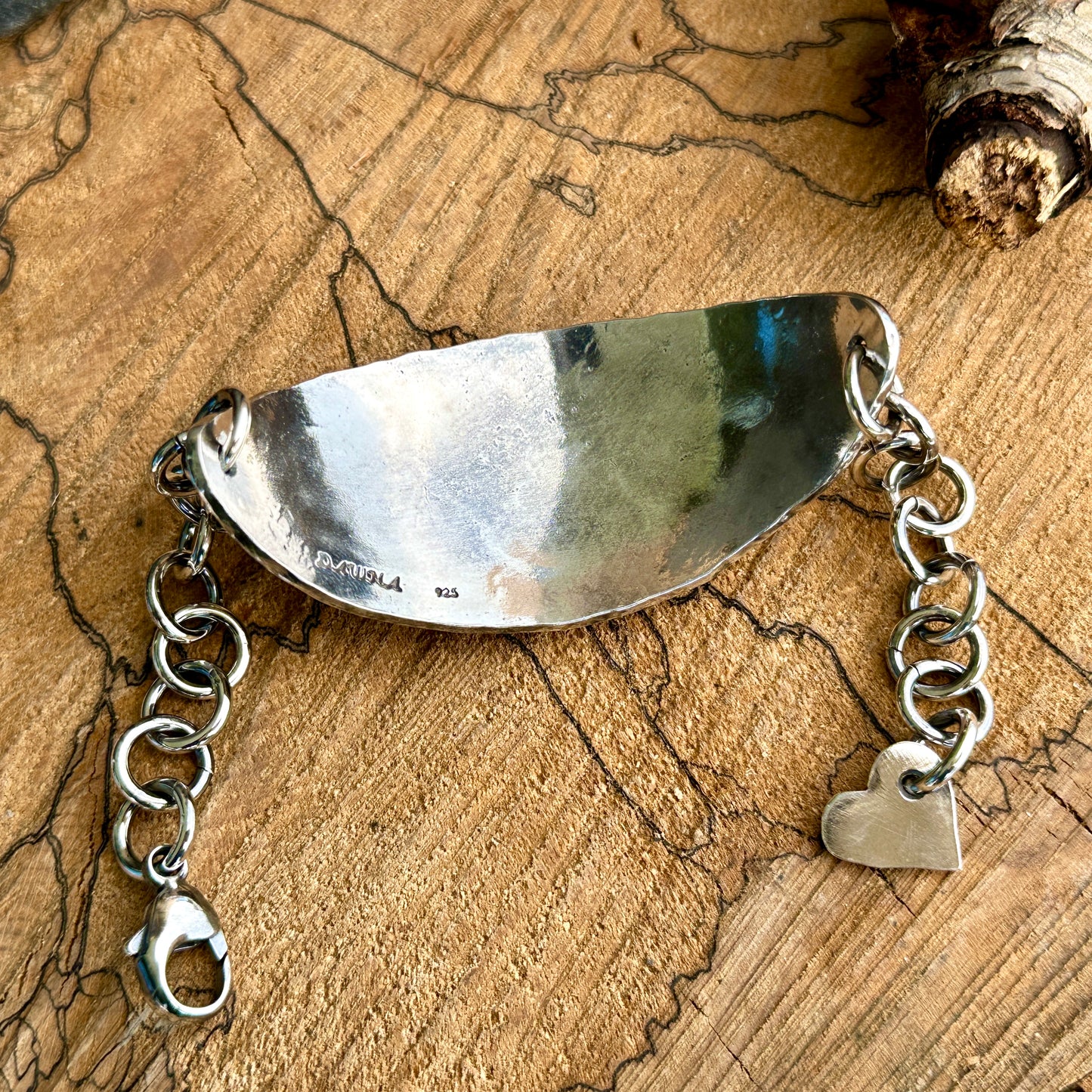 Hammered Heart Bracelet