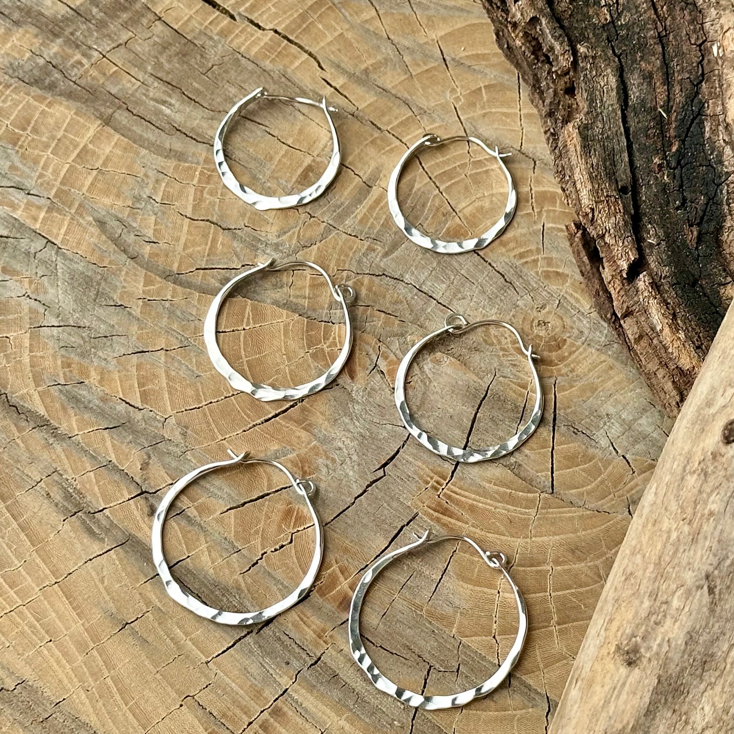 Silver Hoop Earrings