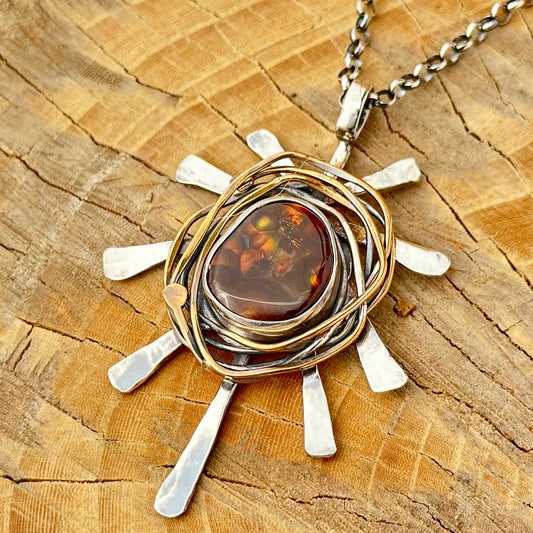 Fire Agate Necklace