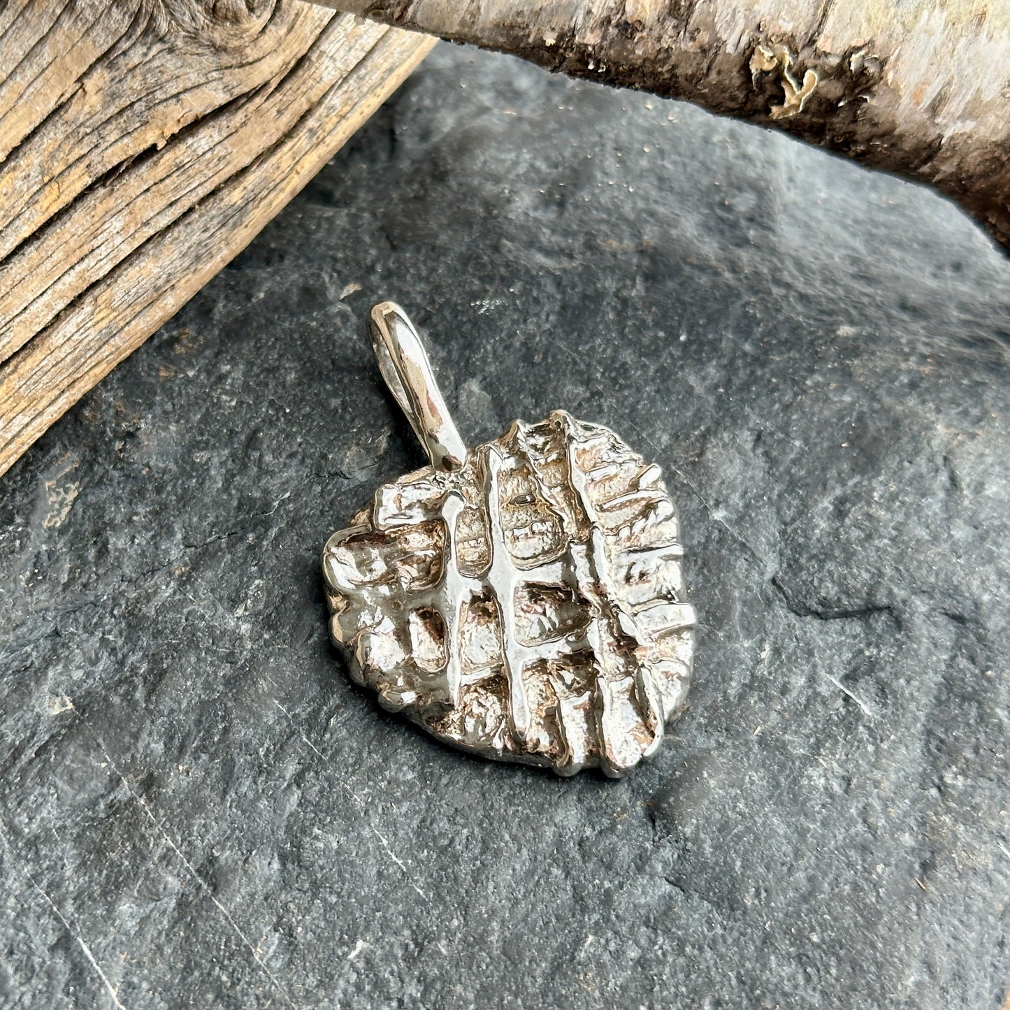 Reticulated Silver Pendant