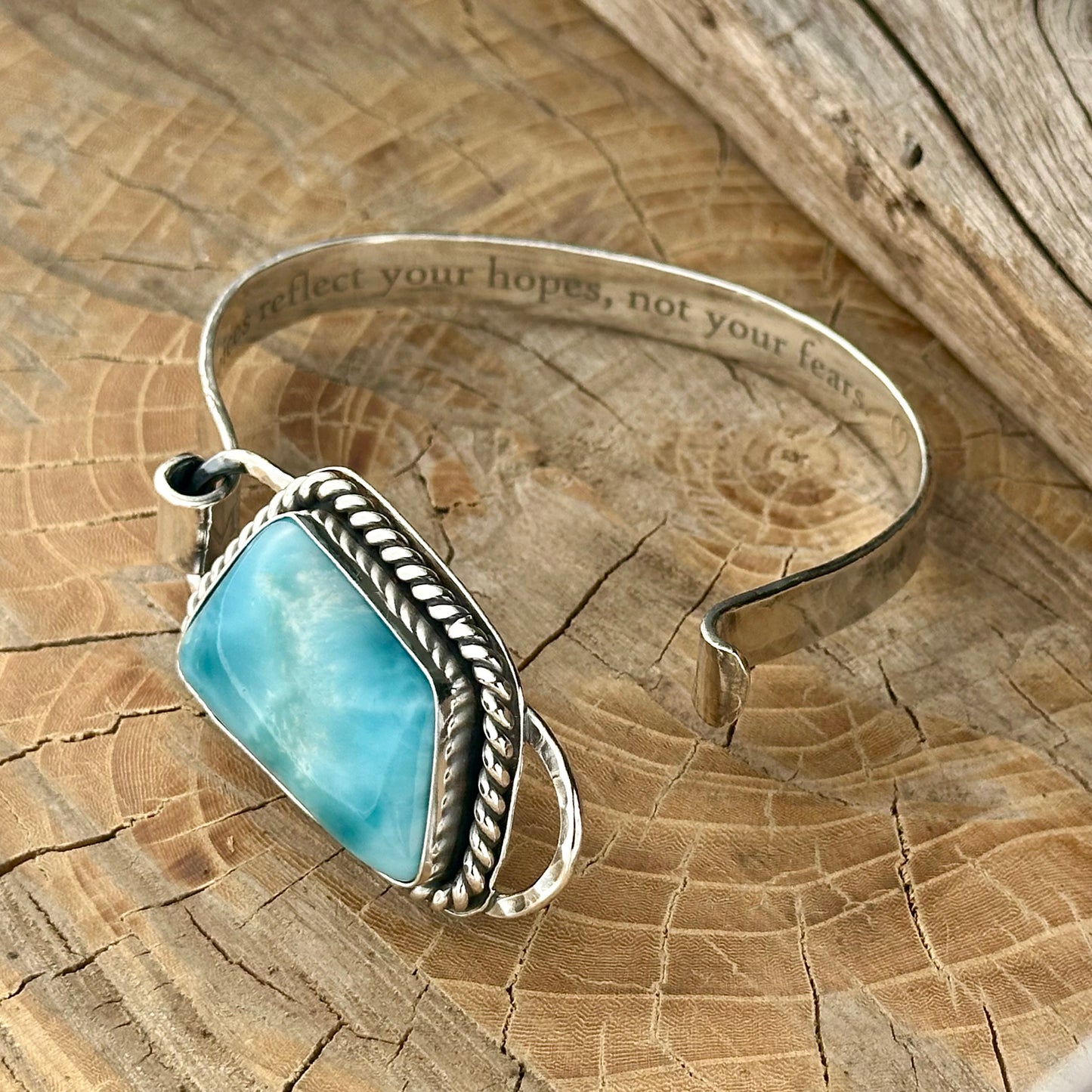 Larimar Bangle Bracelet