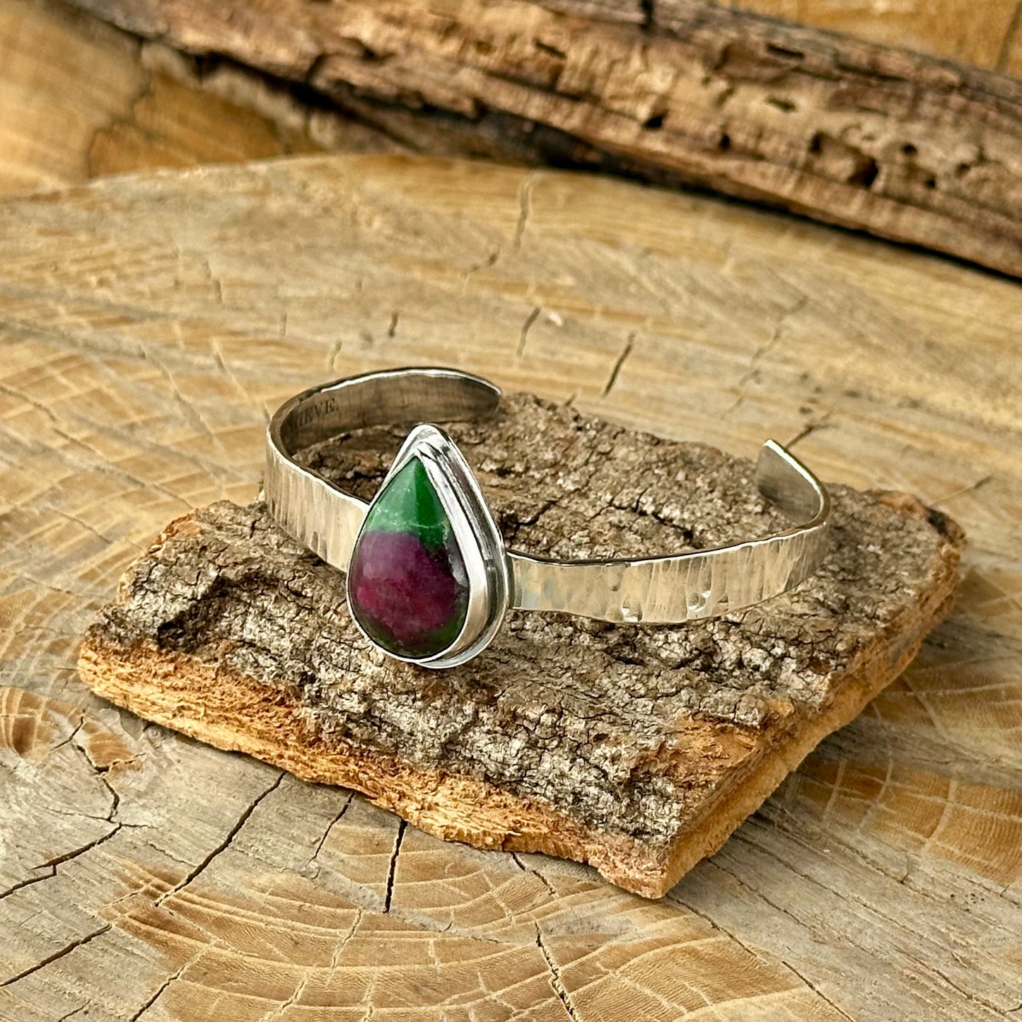 Natural Ruby Bangle Bracelet