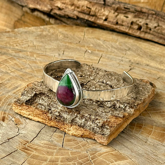 Natural Ruby Bangle Bracelet