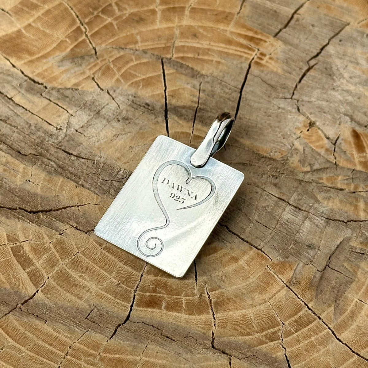 Mixed Metal Heart Necklace