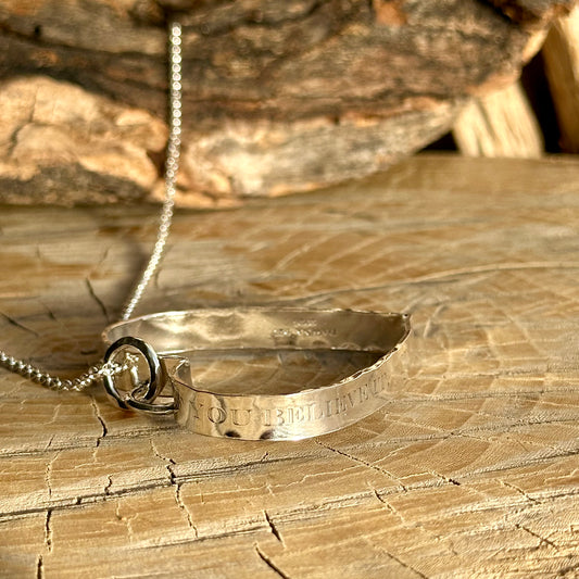 You Can Do It Heart Necklace LG