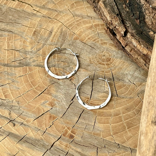 Silver Hoop Earrings