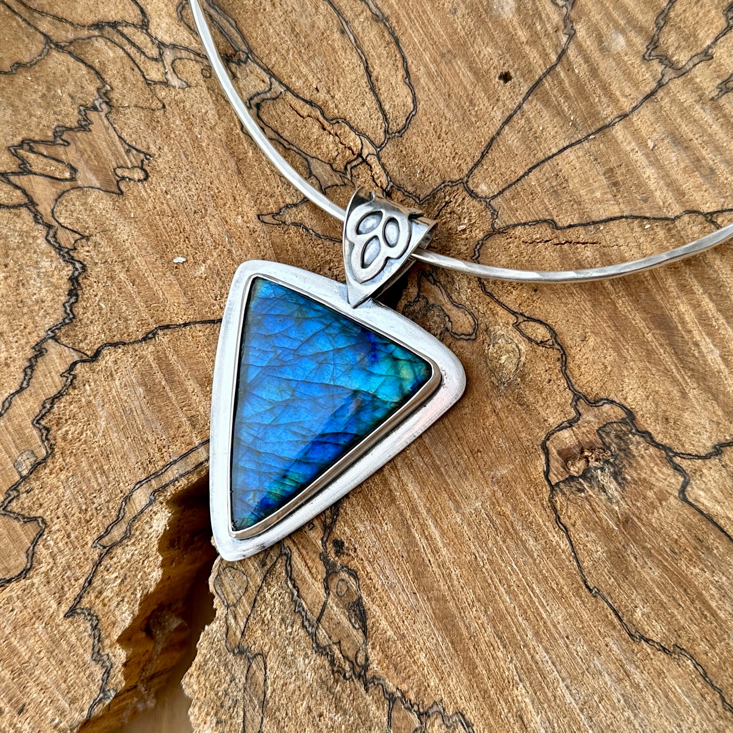 one of a kind sterling silver pendant