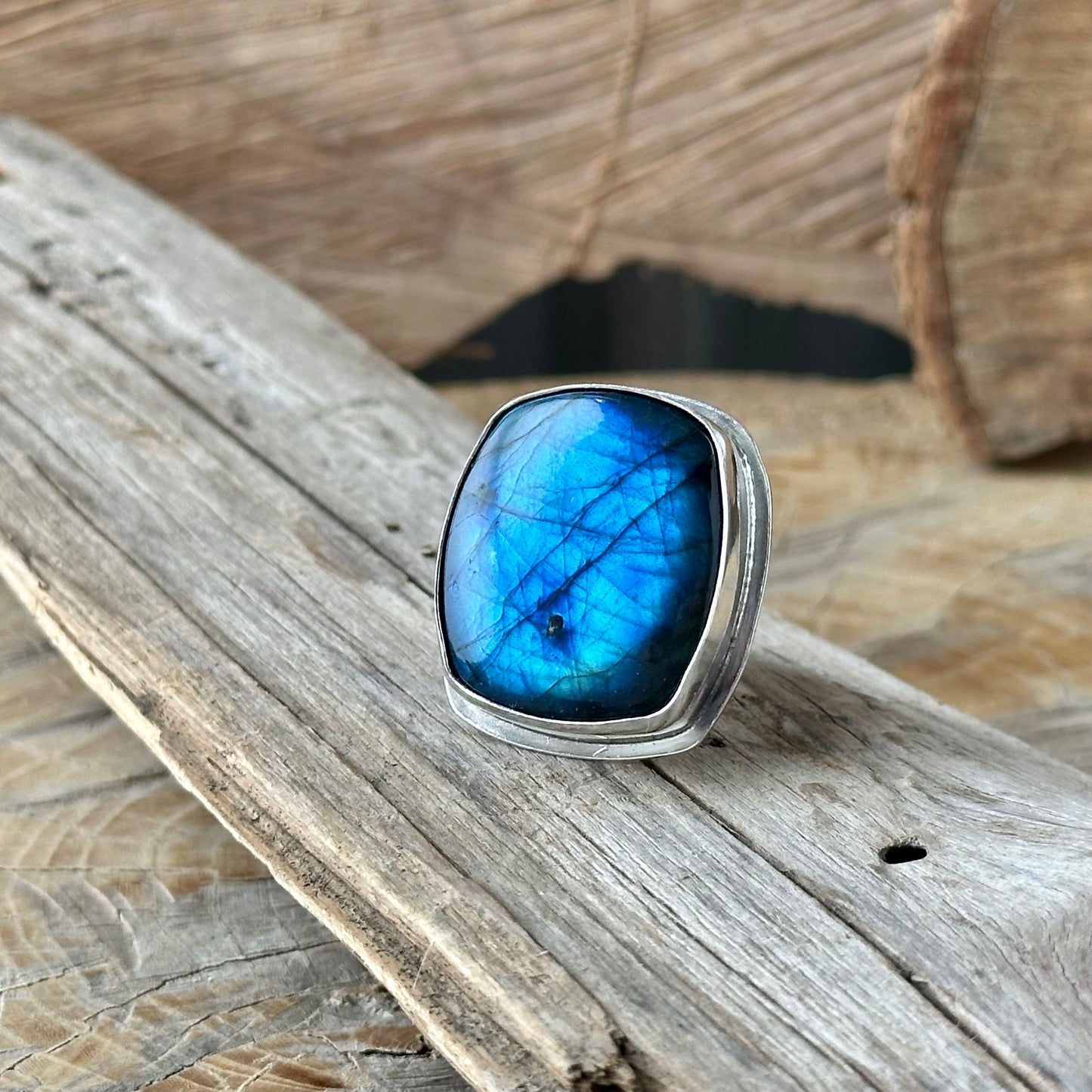 Artisan Labradorite Sterling Silver Ring