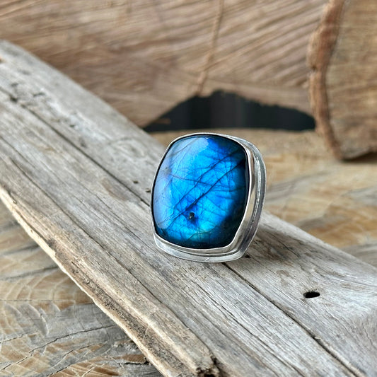 Artisan Labradorite Sterling Silver Ring
