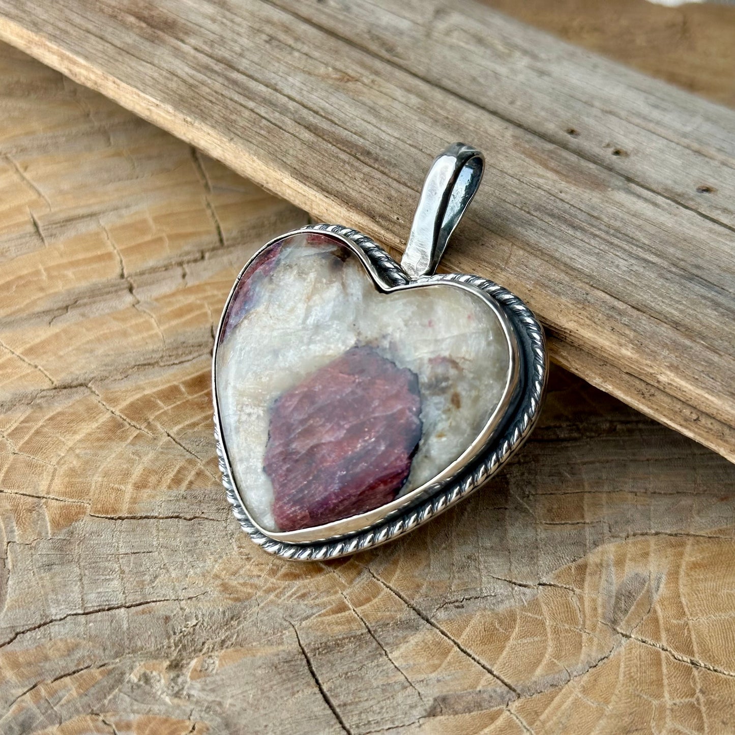 Eudialyte Celtic Heart Pendant